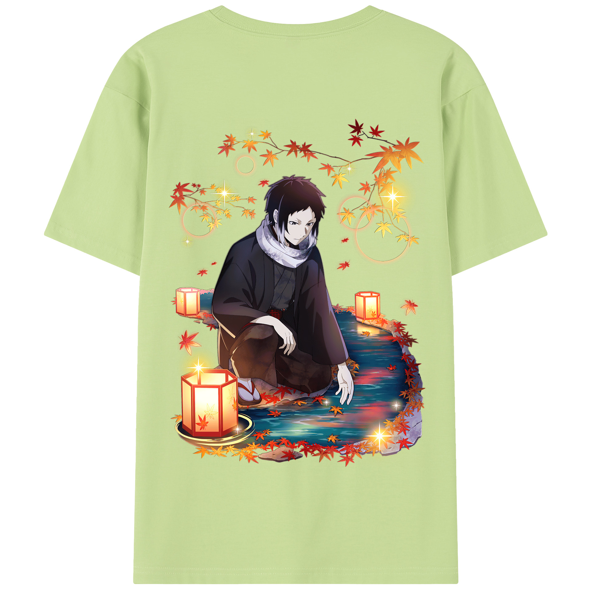 （画像用） 文豪ストレイドッグス Bungo Stray Dogs 綿100％半袖Tシャツ（背面プリント）
